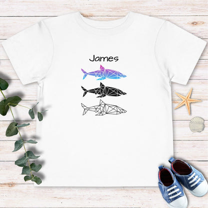 Personalized Sharks Toddler Tee