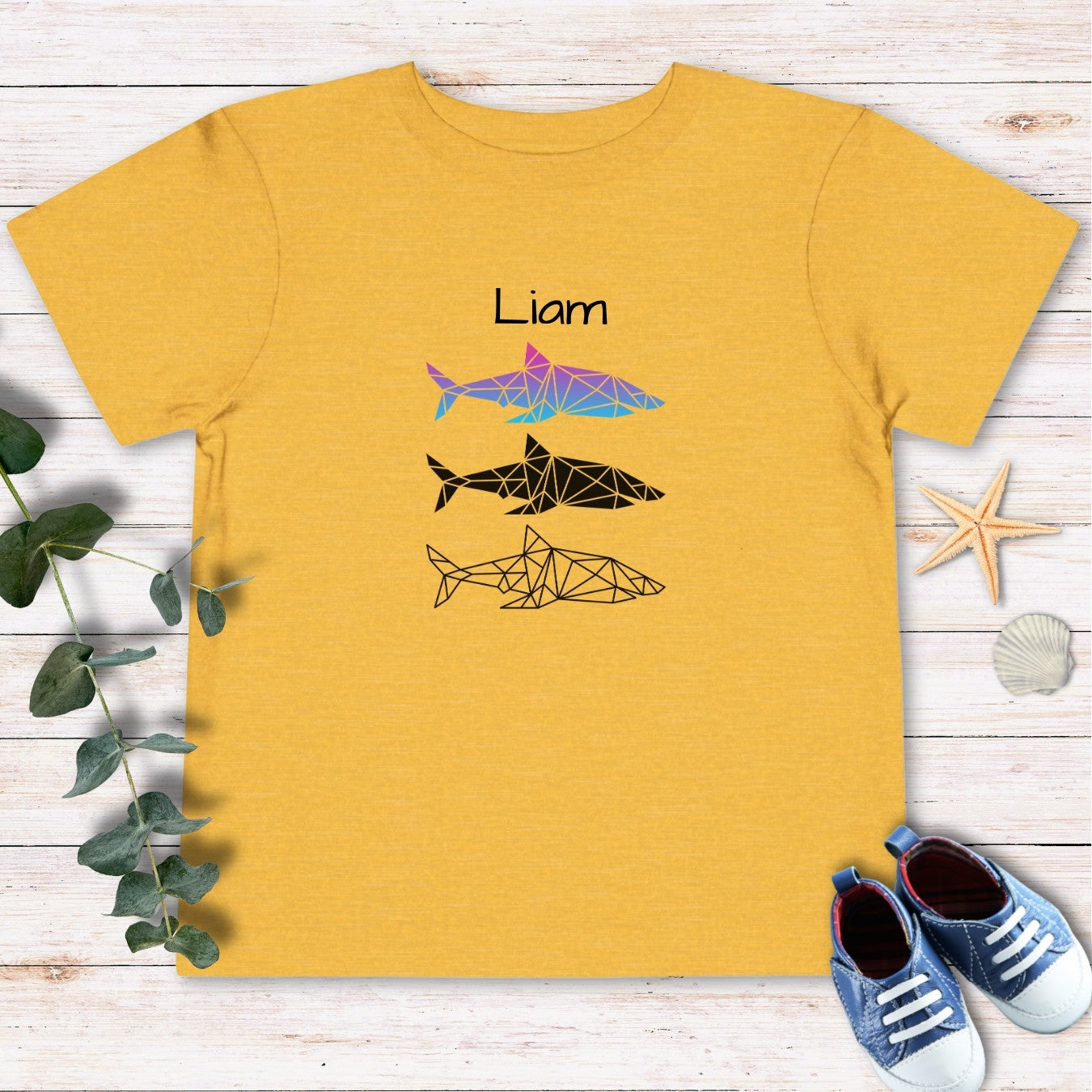 Personalized Sharks Toddler Tee