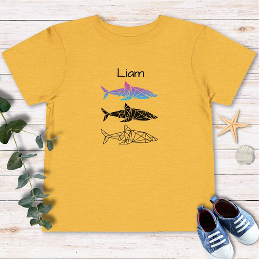 Personalized Sharks Toddler Tee