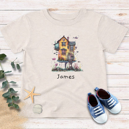 Personalized Underwater house Toddler Tee