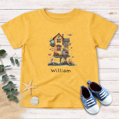 Personalized Underwater house Toddler Tee