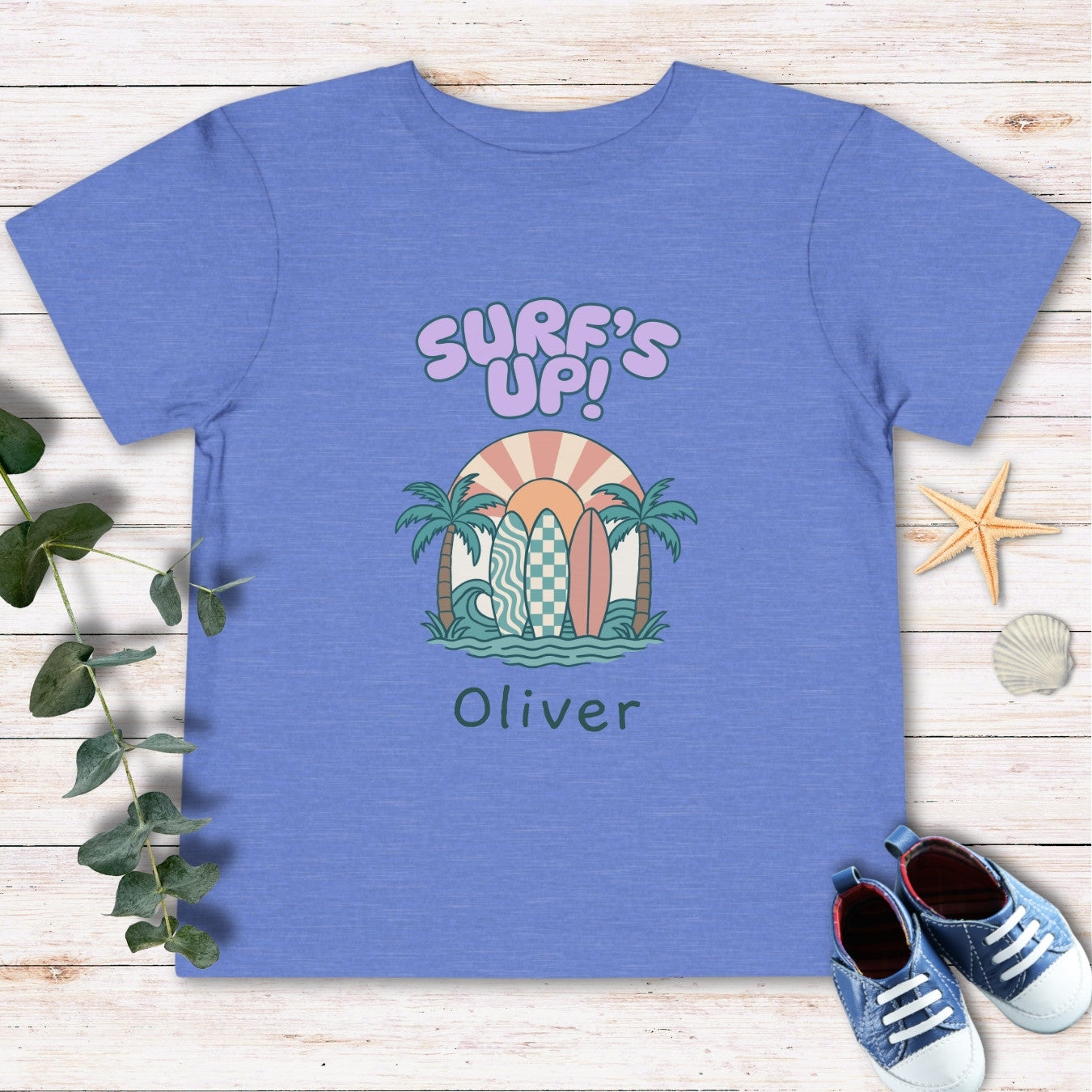 Personalized Surf’s up Toddler Tee