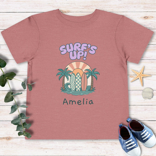 Personalized Surf’s up Toddler Tee