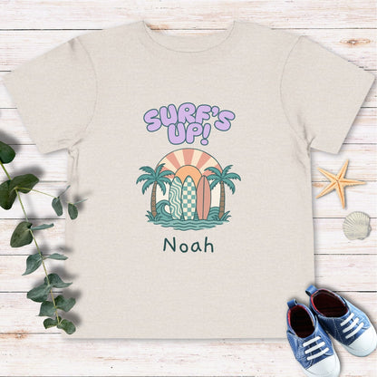 Personalized Surf’s up Toddler Tee