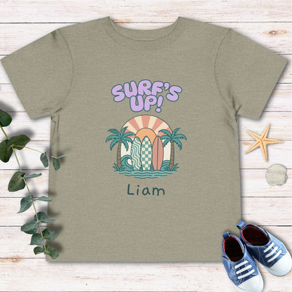 Personalized Surf’s up Toddler Tee