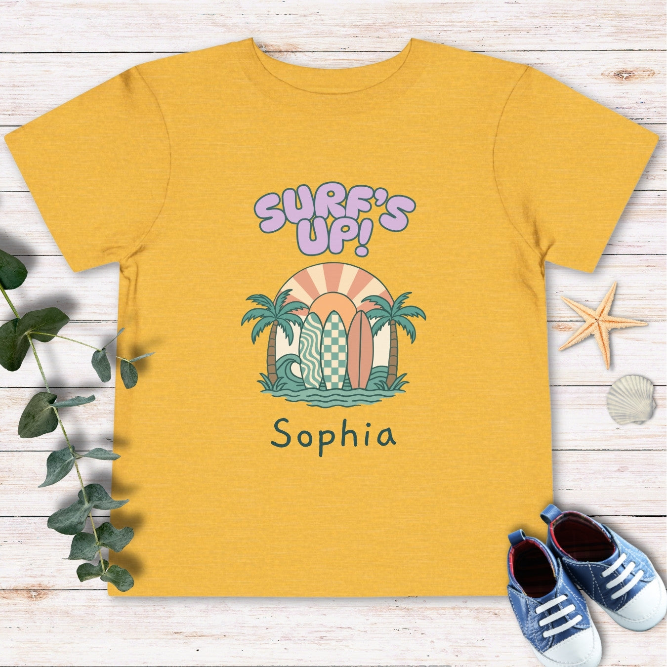 Personalized Surf’s up Toddler Tee
