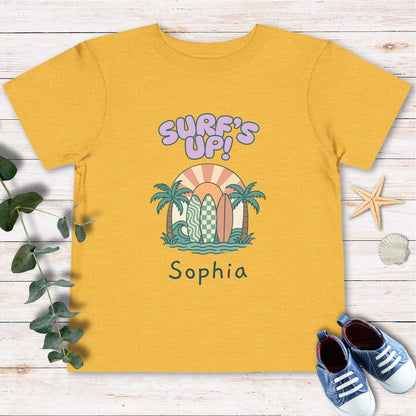 Personalized Surf’s up Toddler Tee