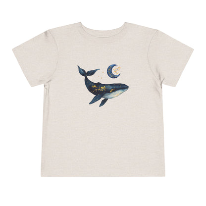 Moon, stars & whale Toddler Tee