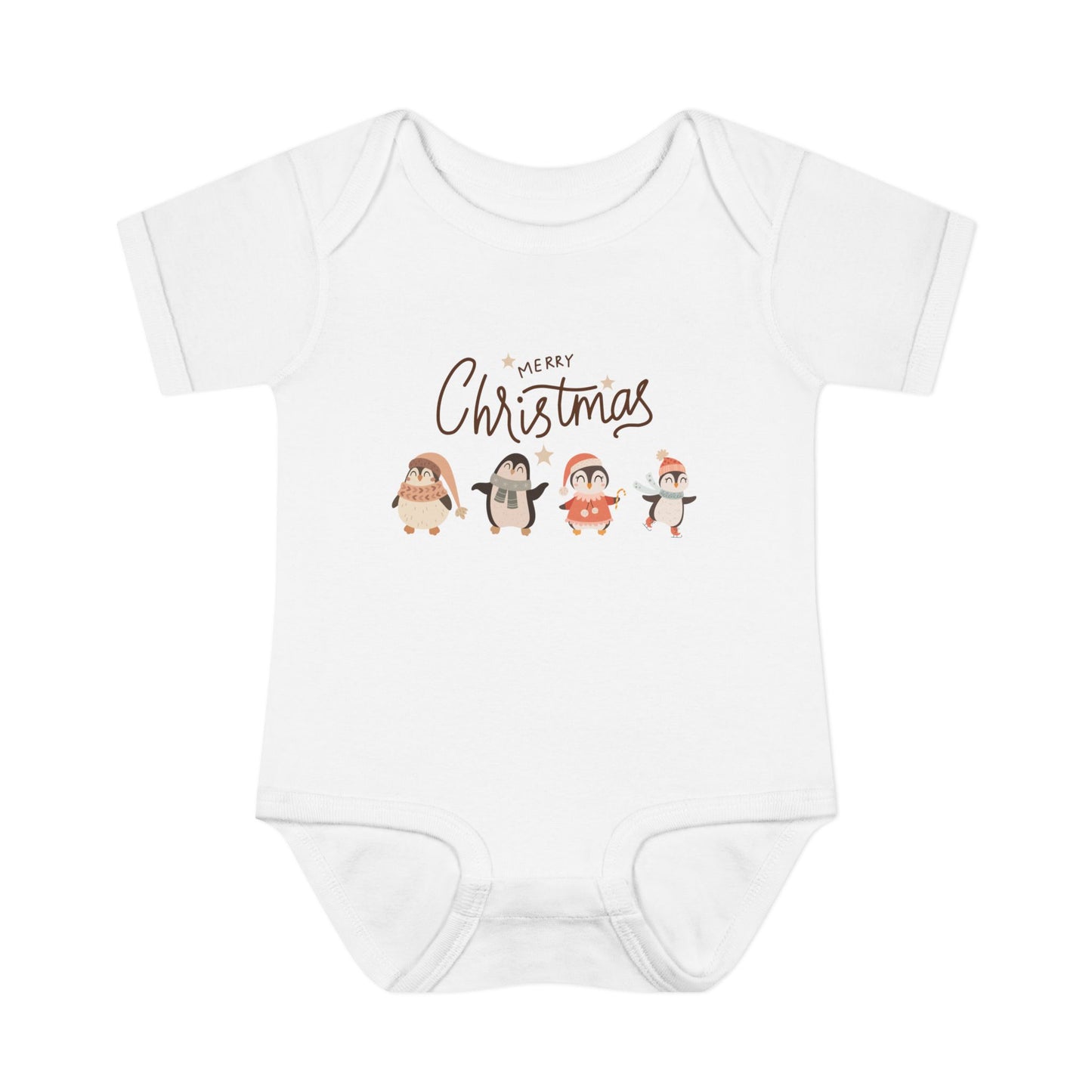 Merry Christmas penguins Bodysuit