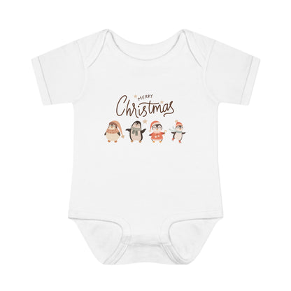 Merry Christmas penguins Bodysuit