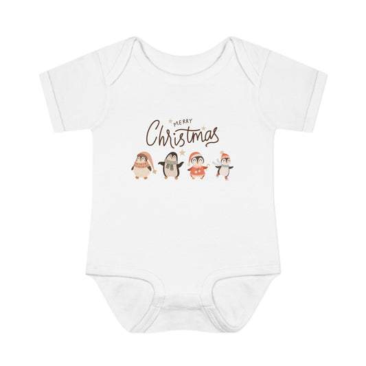 Merry Christmas penguins Bodysuit