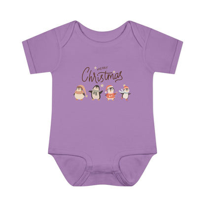 Merry Christmas penguins Bodysuit