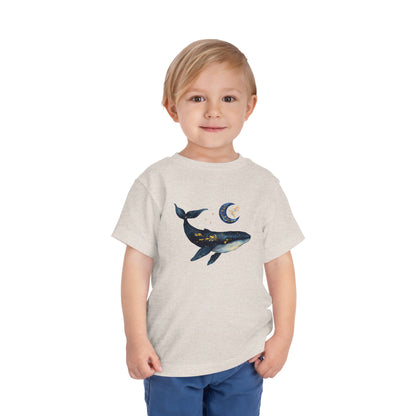 Moon, stars & whale Toddler Tee