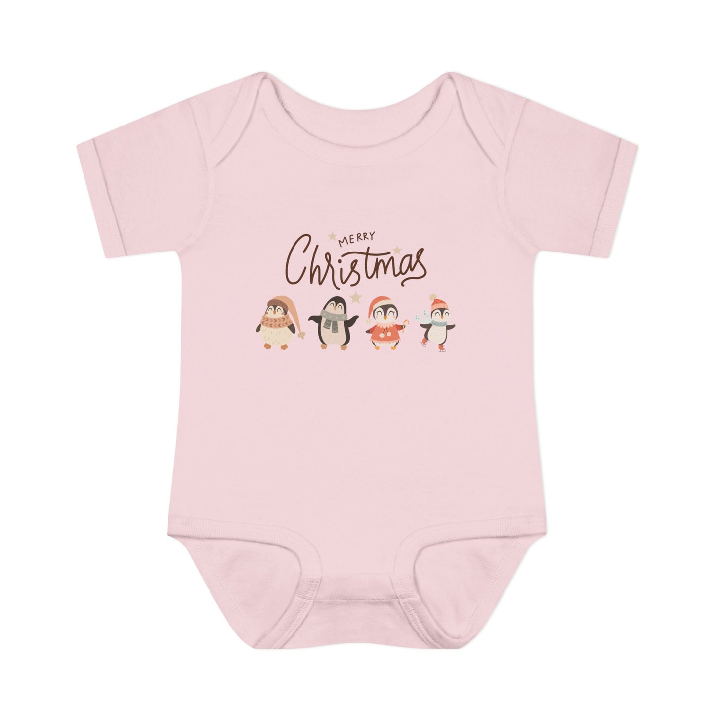 Merry Christmas penguins Bodysuit