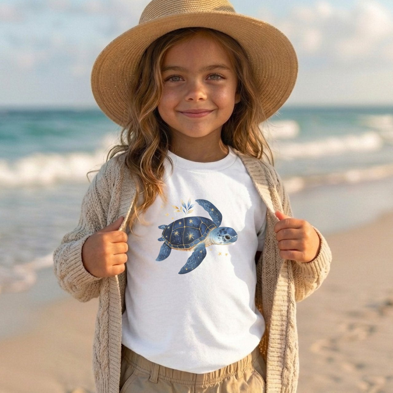Turtle & stars Toddler Tee