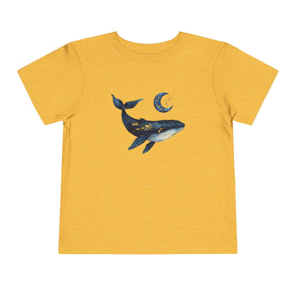 Moon, stars & whale Toddler Tee
