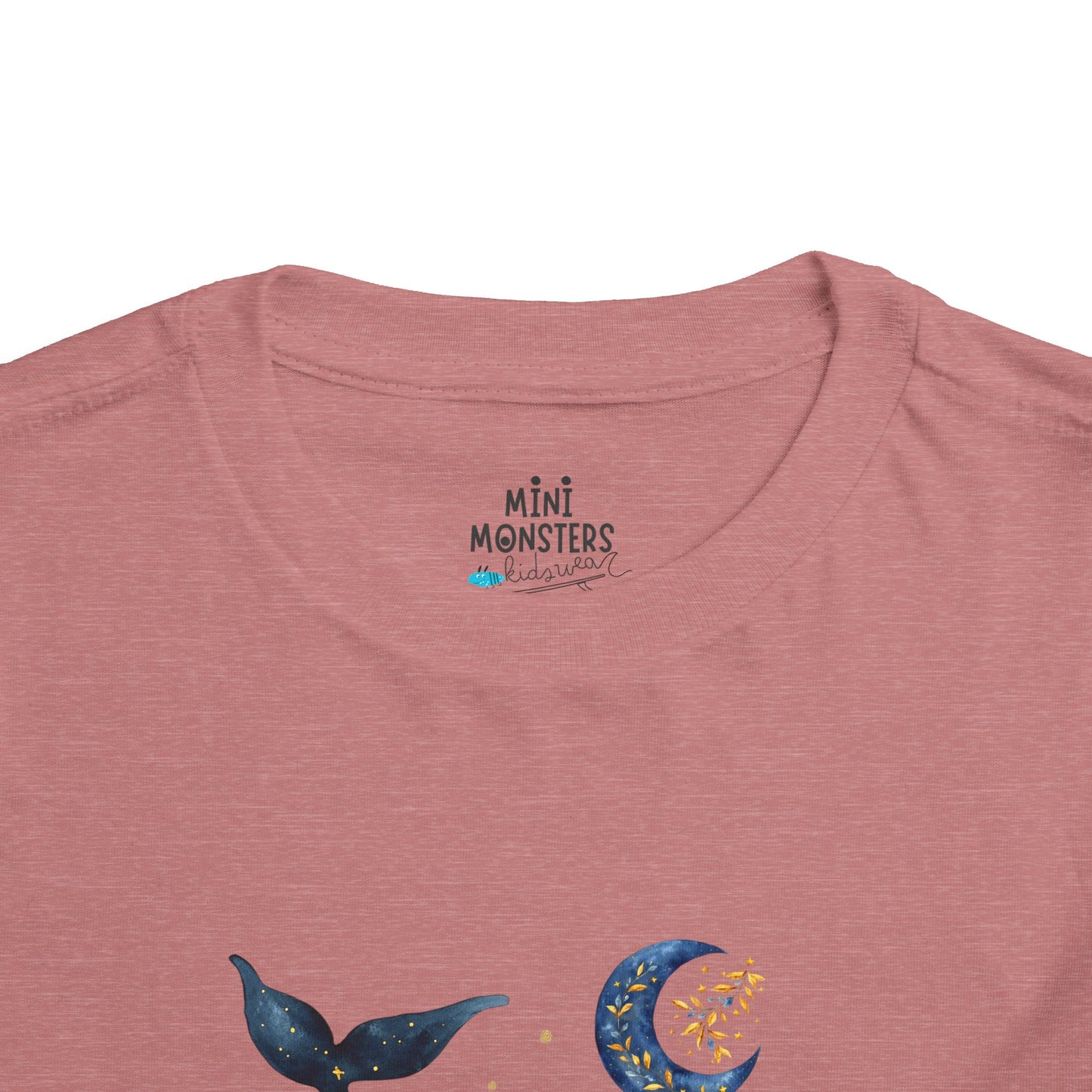 Moon, stars & whale Toddler Tee
