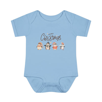 Merry Christmas penguins Bodysuit