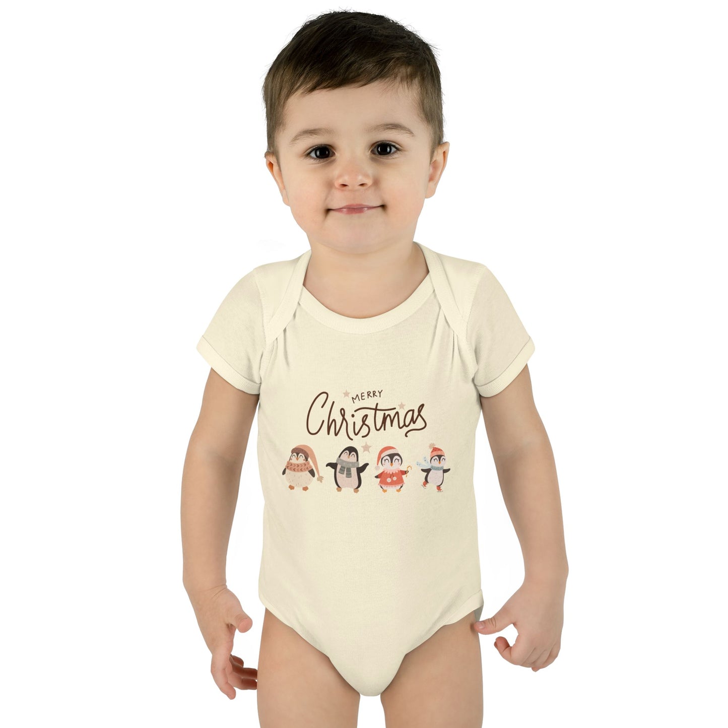Merry Christmas penguins Bodysuit