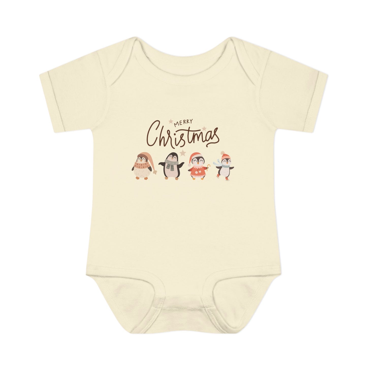 Merry Christmas penguins Bodysuit