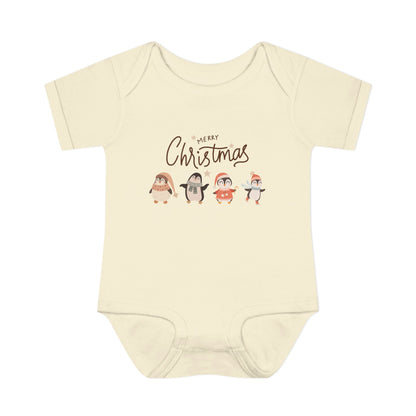 Merry Christmas penguins Bodysuit