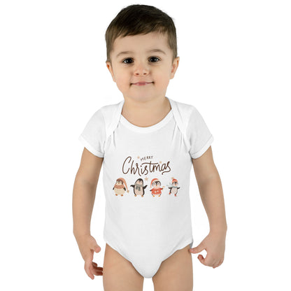 Merry Christmas penguins Bodysuit
